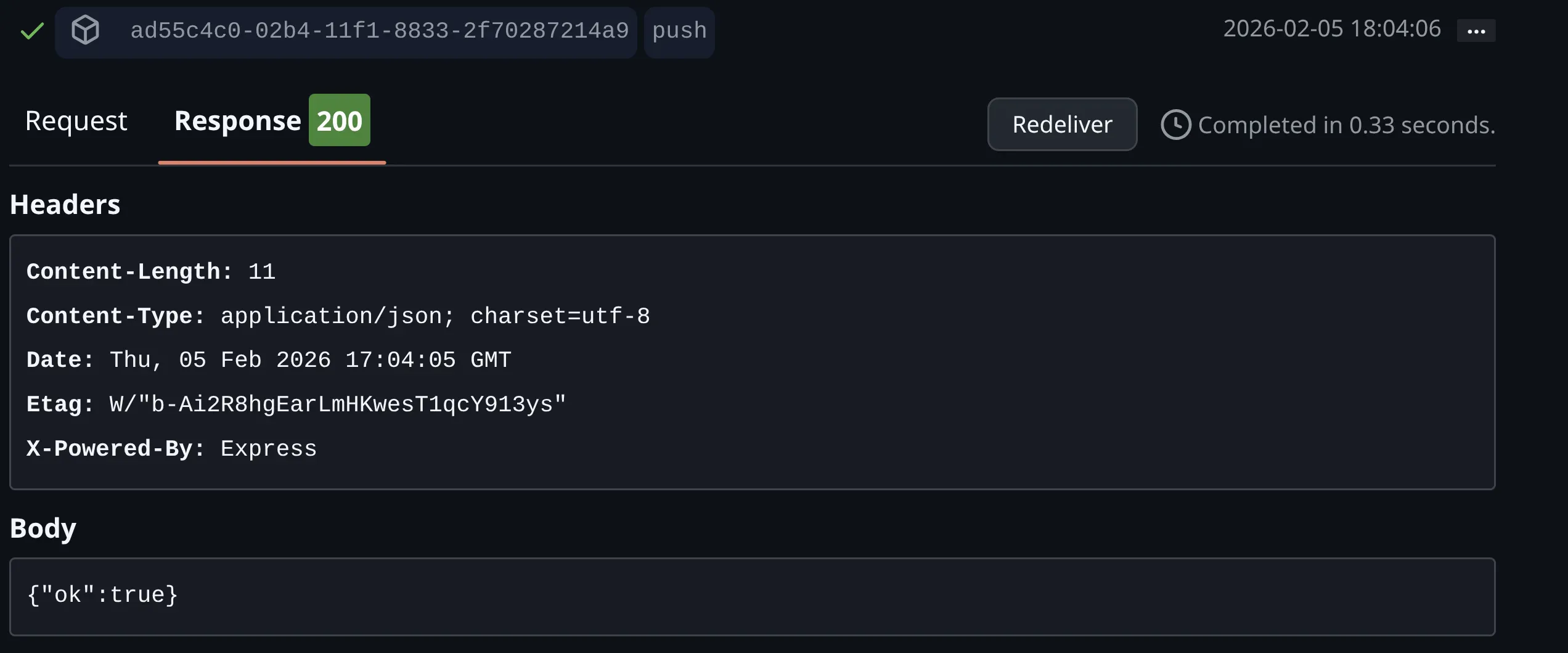 Response on GitHub