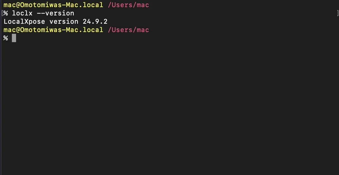 Verify loclx installation