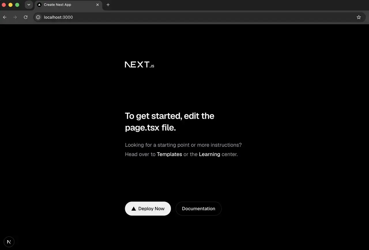 Browser loading a React app on localhost