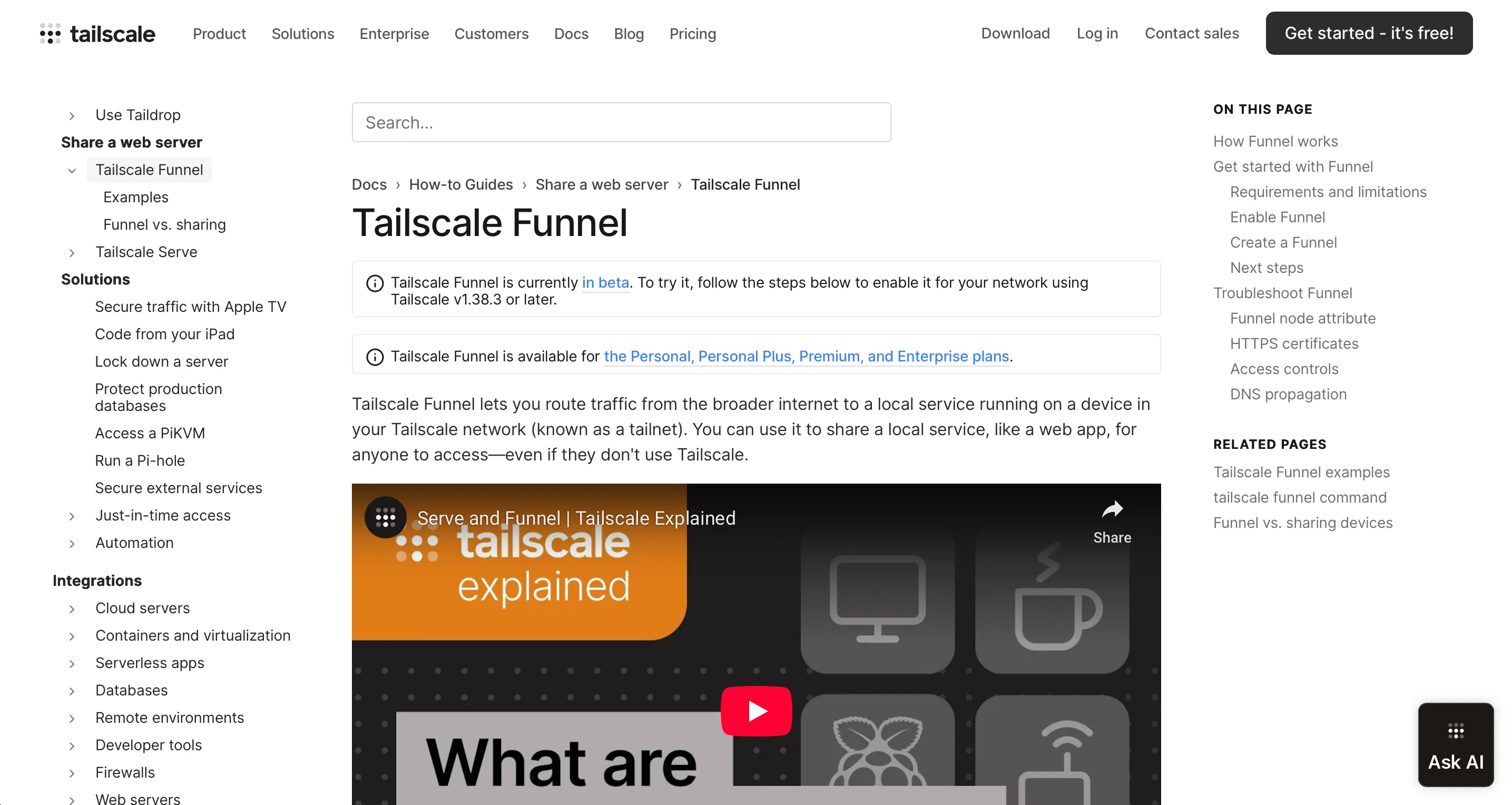 Tailscale Funnel
