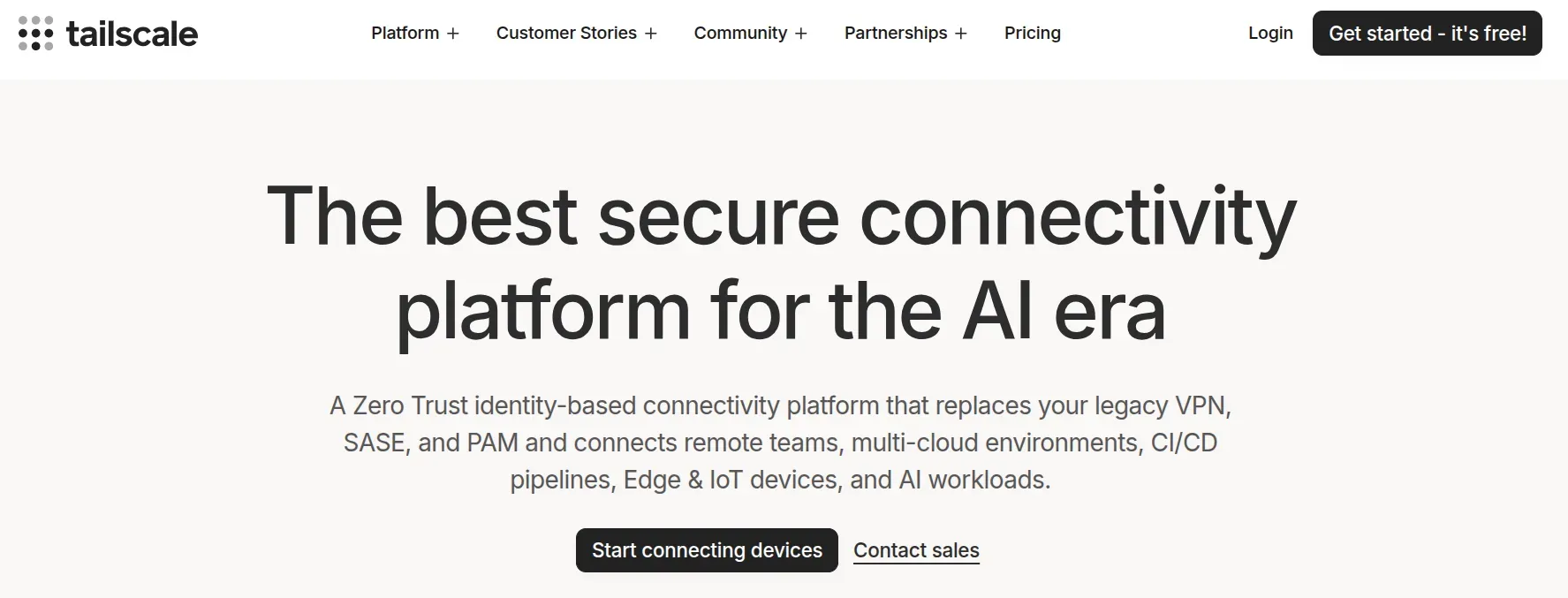 Tailscale mesh networking overview